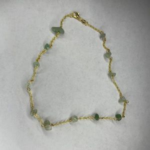 aventurine crystal choker